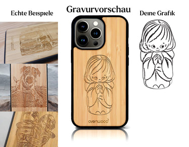INDIVIDUELL iPhone 13 Pro Bambus-Kunststoff